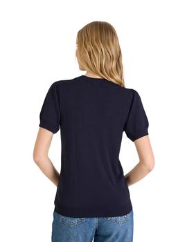 Naf Naf Jersey Manga corta azul marino