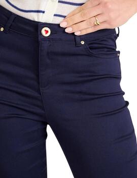 Naf Naf Pantalón Pitillo Azul marino