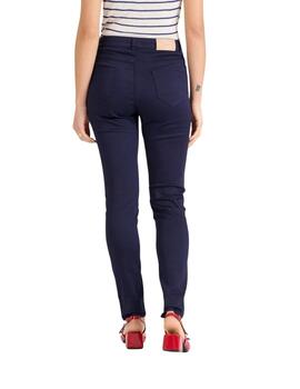 Naf Naf Pantalón Pitillo Azul marino