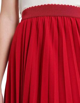 Naf Naf Falda Marbella Rojo