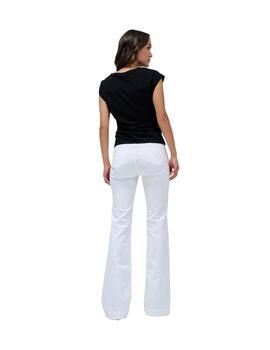 Salsa Jeans Camiseta con frunce Negra