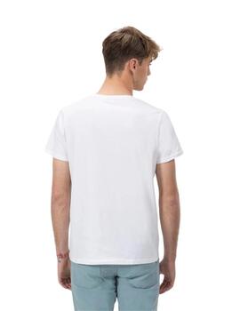 El Pulpo Camiseta Básica Bordado Blanco Puro