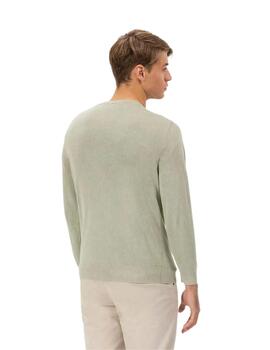 El Pulpo Jersey Lavado Cuello pico Extrafino Verde