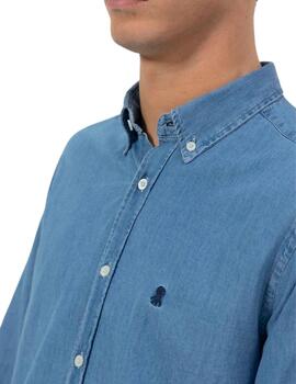 El Pulpo Camisa Denim Stone Washed Índigo Oscuro