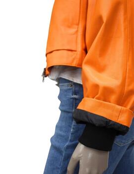 SIOSI Cazadora Naranja de cuero Helm Sena