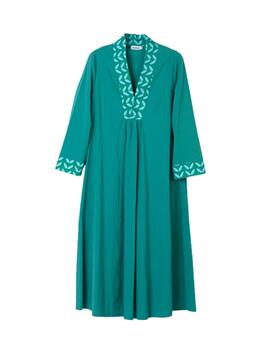 Hongo Vestido Verde Oscuro largo