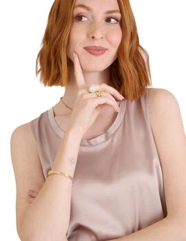 Naf Naf Blusa Niri Beige