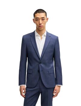 Hugo Boss Traje Slim Fit Tejido elástico Azul