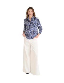 Naf Naf Camisa Bucles azul marino
