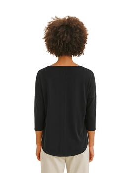 Guitare Camiseta manga 3/4 y escote pico Negro