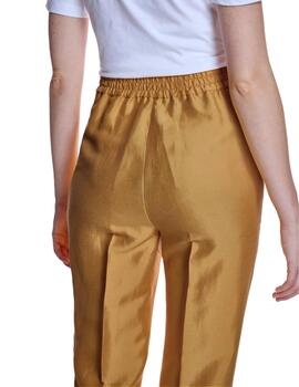 Alba Conde Pantalón Tostado Tobillero