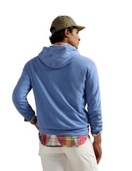 Ralph Lauren Sudadera de rizo cremallera azul