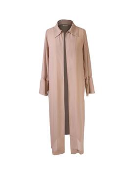 PAROLE Chaqueta larga puño volante Beige