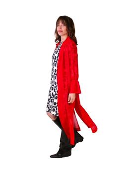PAROLE Chaqueta larga puño volante Roja