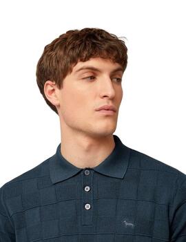 Harmont & Blaine Polo de crepé Azul marino
