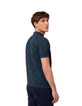 Harmont & Blaine Polo de crepé Azul marino