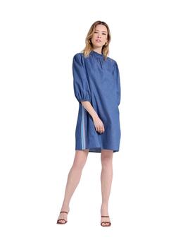 Naf Naf Vestido corto Ruben Azul marino
