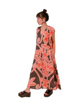 PAROLE Vestido volantes hiedra Naranja