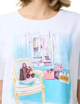 Leo & Ugo Camiseta blanca dibujo