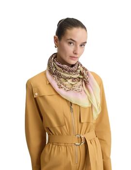 Liujo Fular con estampado animal Amarillo pastel