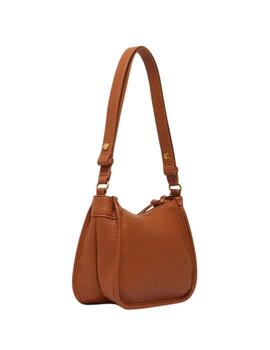 LiujoBolso Hobo pequeño con charm Marrón