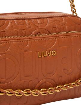 Liujo Bolso Bandolera mediana con cadena Marrón