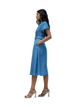 Salsa Vestido midi Lightdenim Azul