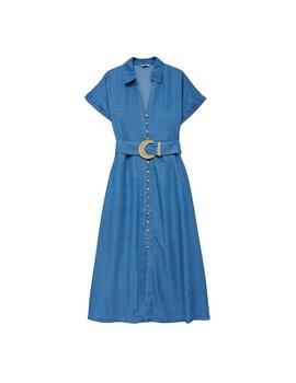 Salsa Vestido midi Lightdenim Azul