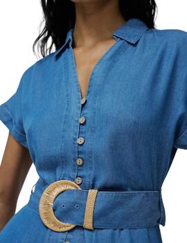 Salsa Vestido midi Lightdenim Azul