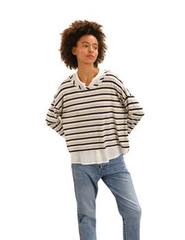 Guitare Camiseta City Azul marino crudo y beige
