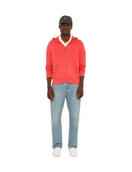 Ralph Lauren Sudadera de rizo con cremallera Rojo