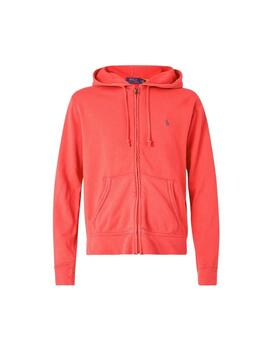 Ralph Lauren Sudadera de rizo con cremallera Rojo