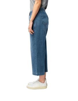 Mac Pantalones Culotte Casual Denim azul