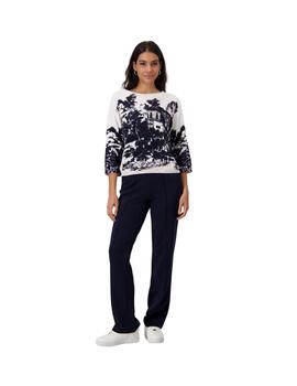 Monari Jersey Estampado oscuro