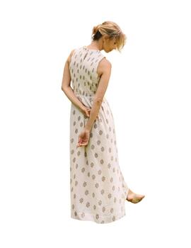 Indi & Cold Vestido talle engomado Piedra