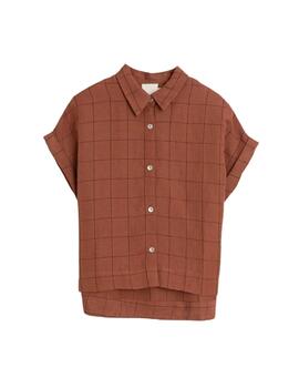 Indi & Cold Camisa cuadro ventana Chocolate