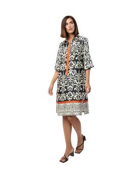 Mercedes de Miguel Vestido camisero Renata bicolor