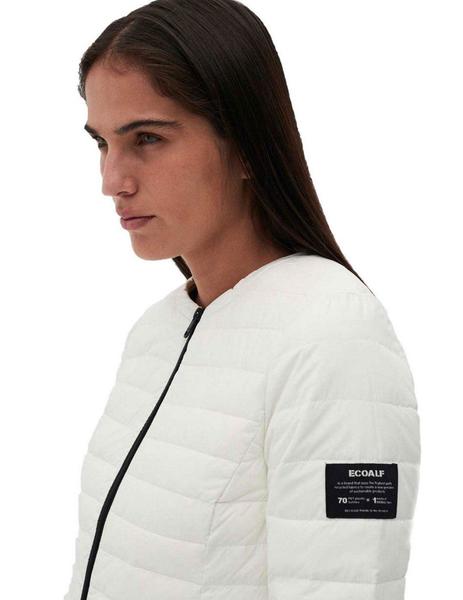 pago Lago taupo autor Cazadora Ecoalf Acolchada Blanca Para Mujer