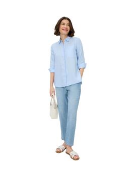 Brax Camisa de lino Azul Style Vicki