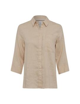 Brax Camisa de lino beige Style Vicki