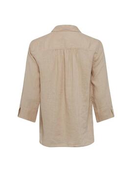 Brax Camisa de lino beige Style Vicki