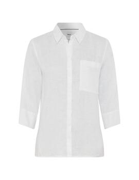 Brax Camisa de lino blanca Style Vicki