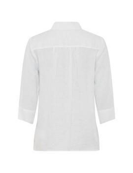 Brax Camisa de lino blanca Style Vicki