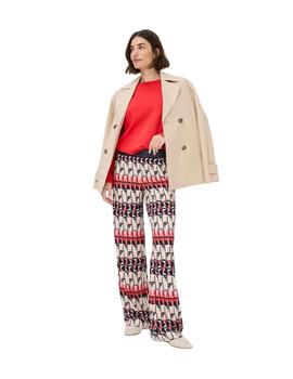 Brax Pantalón estampado Rojo Style Maine