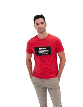 Camiseta Ecoalf Rojo Logo Para Hombre