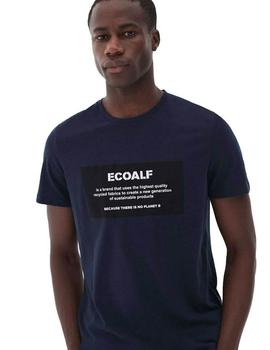 Camiseta Ecoalf Marino Logo Para Hombre