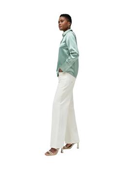 Salsa Jeans Camisa de satén verde