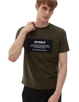 Camiseta Ecoalf Verde Logo Para Hombre