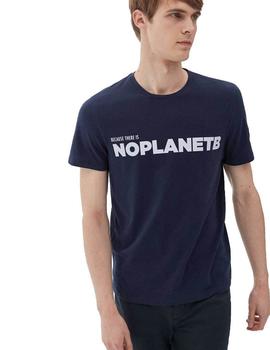 Camiseta Ecoalf  'No planet B' Marino Para Hombre