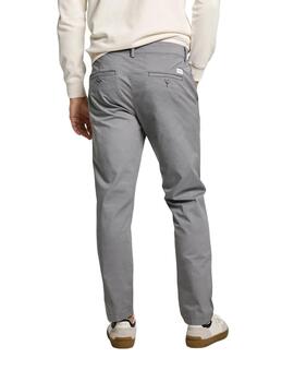 Pepe Jeans Pantalón Chino popelín fit sllim gris